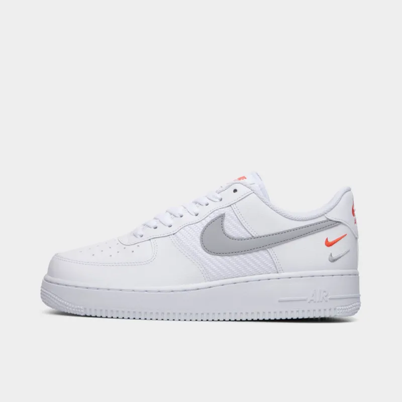 Nike Air Force 1 `07 White / Wolf Grey - Picante Red sold by JD Sports