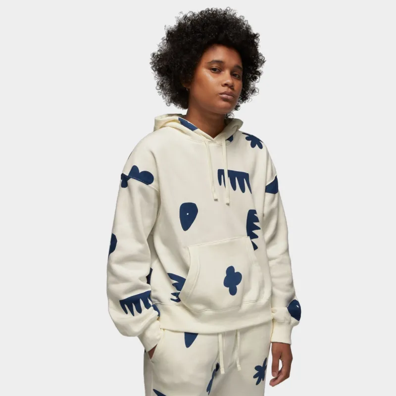 Jordan Women's Artist Series by Mia Lee Fleece Pullover Hoodie Sail / French Blue sold by JD Sports