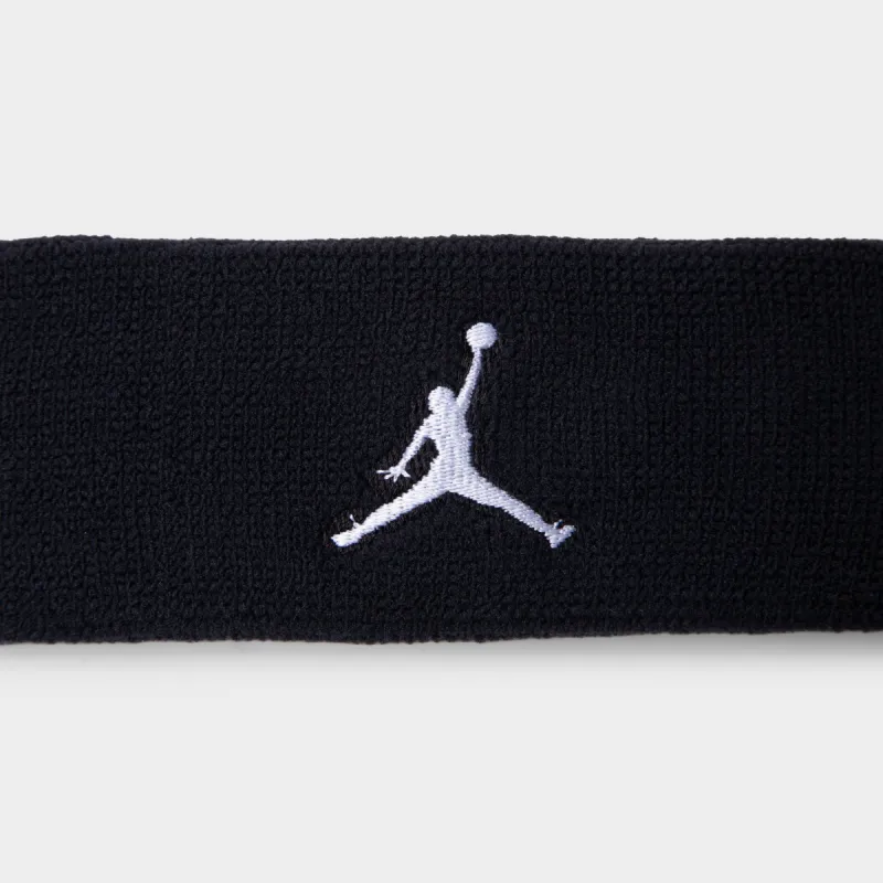 Jordan Dri-FIT Jumpman Headband Black / White sold by JD Sports