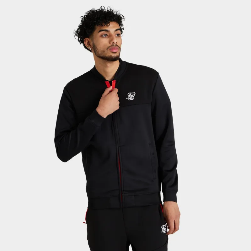 SikSilk Covert Track Bomber Black / Red sold by JD Sports