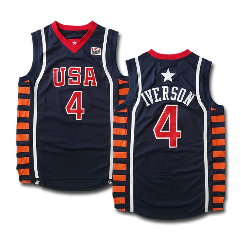 Team USA Allen Iverson 4 Jersey sold by Jersey House product image thumbnail 2