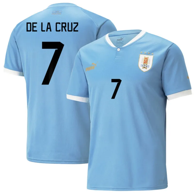 Nicolás De La Cruz Uruguay 7 Fifa World Cup Jersey sold by Jersey House