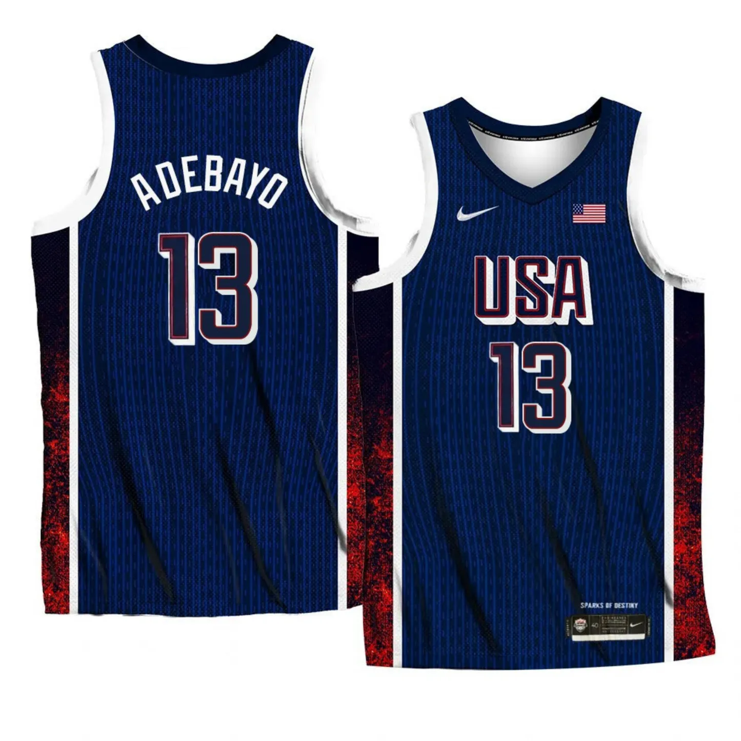Bam Adebayo Team USA 2024 Olympics Jersey sold by Jersey House product image thumbnail 2