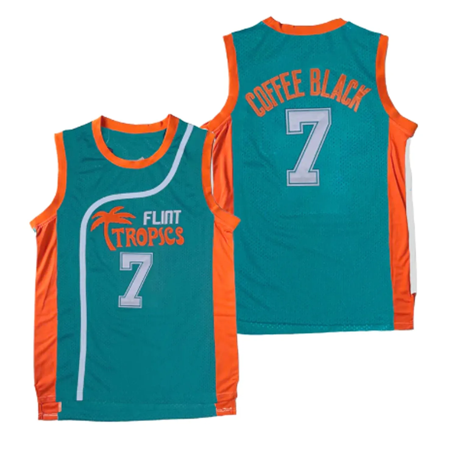 Coffee Black Flint Tropics Semi-Pro Movie 7 Jersey sold by Jersey House product image thumbnail 2