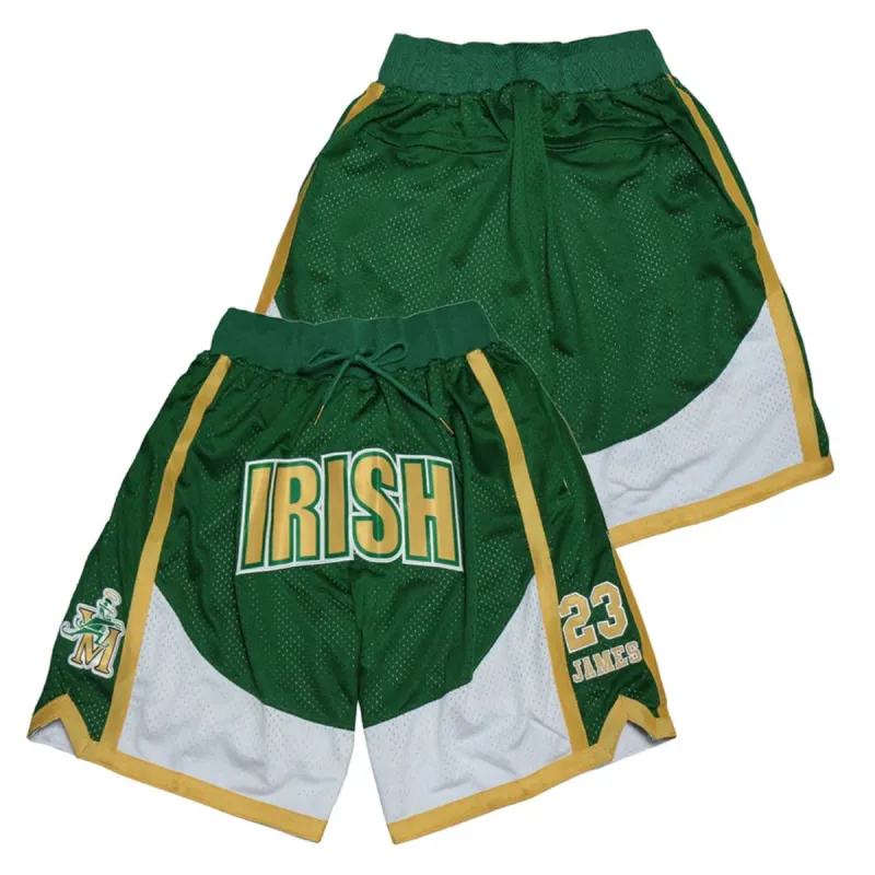 LeBron James Irish High School Basketball Shorts sold by Jersey House