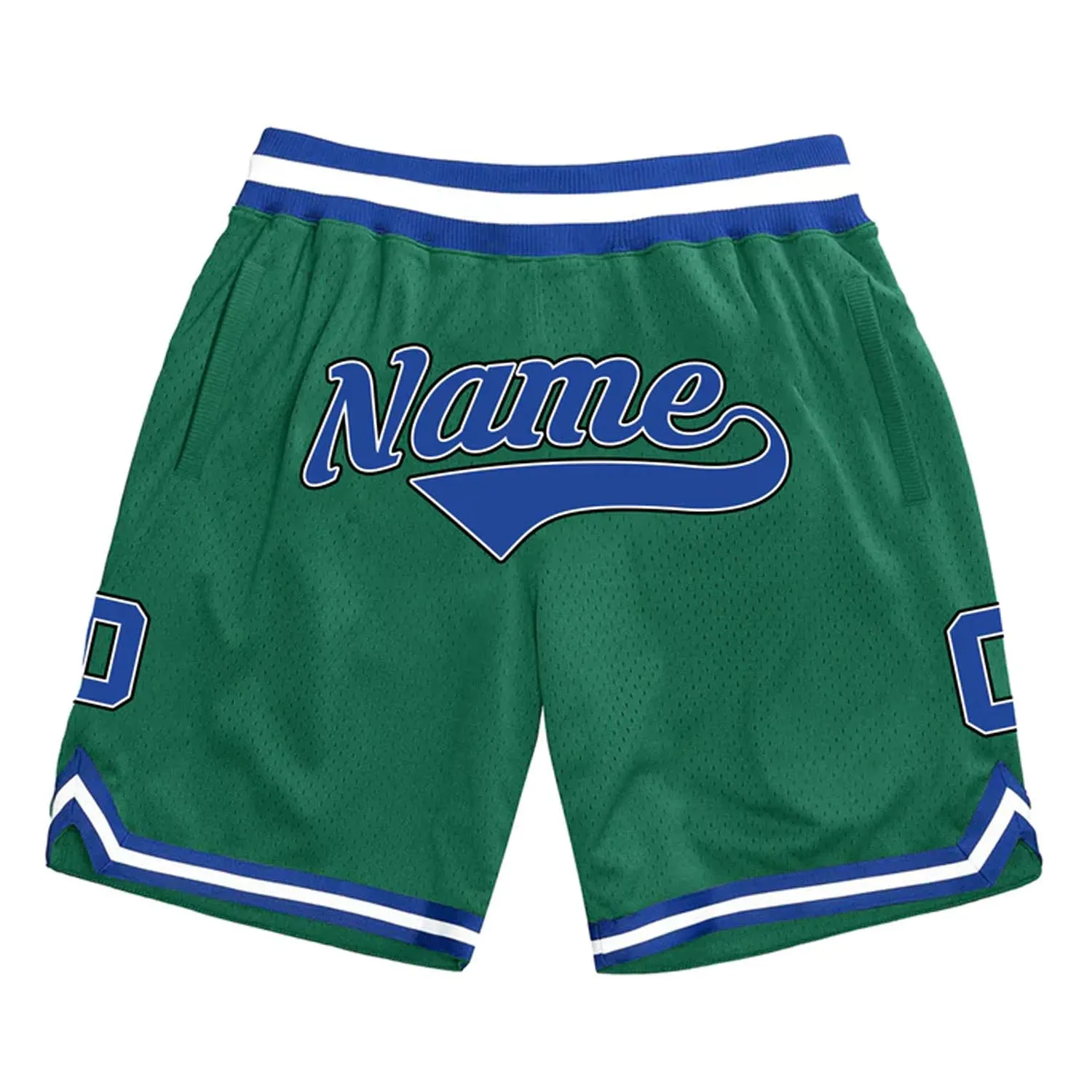 Green Blue-White Custom Basketball Shorts sold by Jersey House