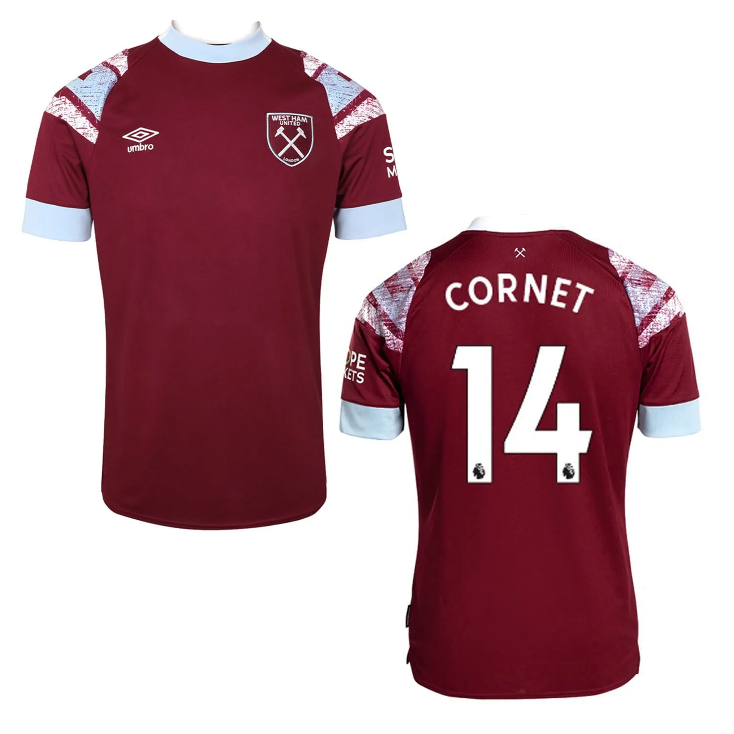 Maxwel Cornet West Ham 14 Jersey sold by Jersey House