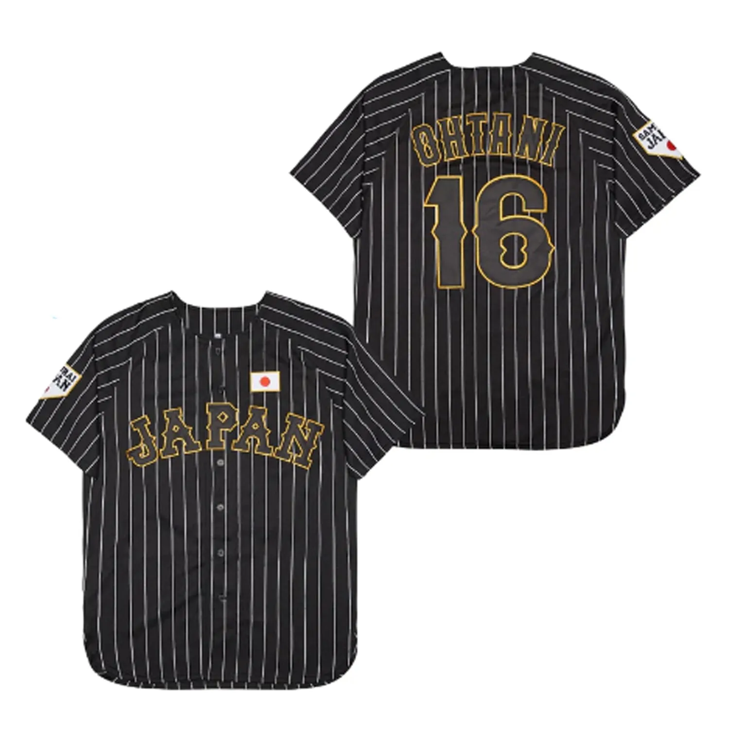 OHTANI16 JAPAN Tシャツ Men's Japan Baseball Shohei Ohtani LEGENDS Black 2023 World