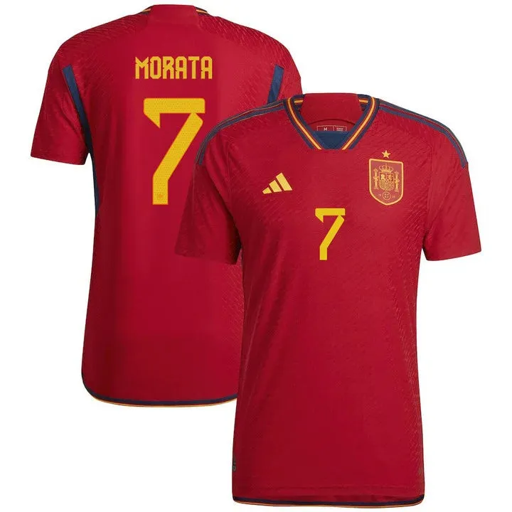 Alvaro Morata Spain 7 FIFA World Cup Jersey sold by Jersey House