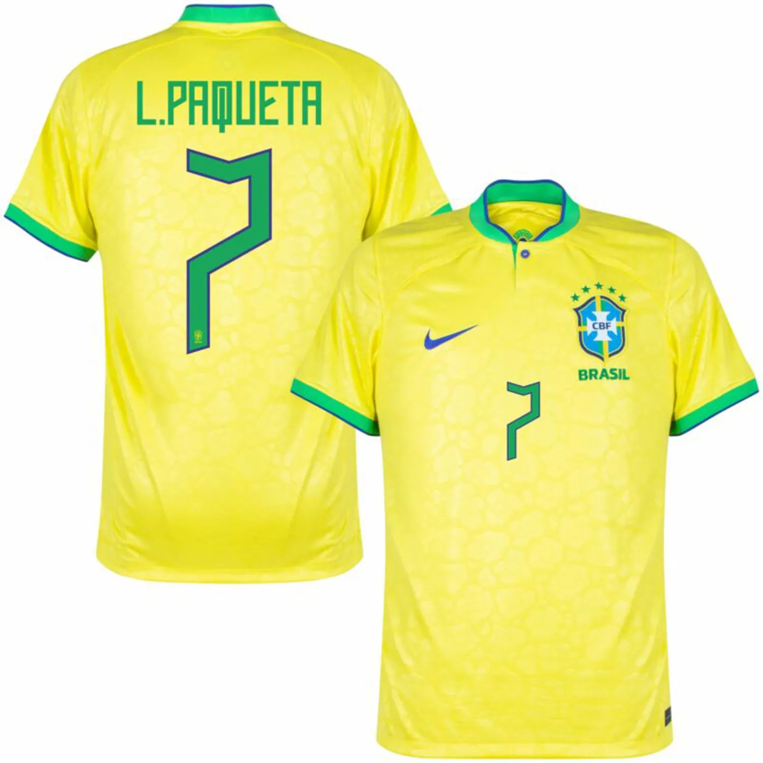 Lucas Paqueta Brazil 7 FIFA World Cup sold by Jersey House