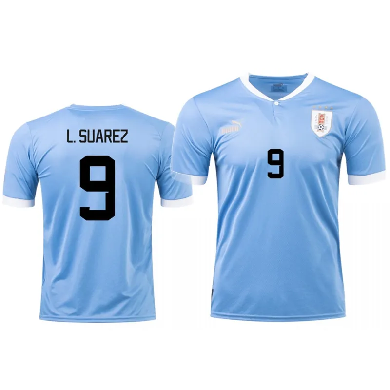Luis Suárez Uruguay 9 FIFA World Cup Jersey sold by Jersey House