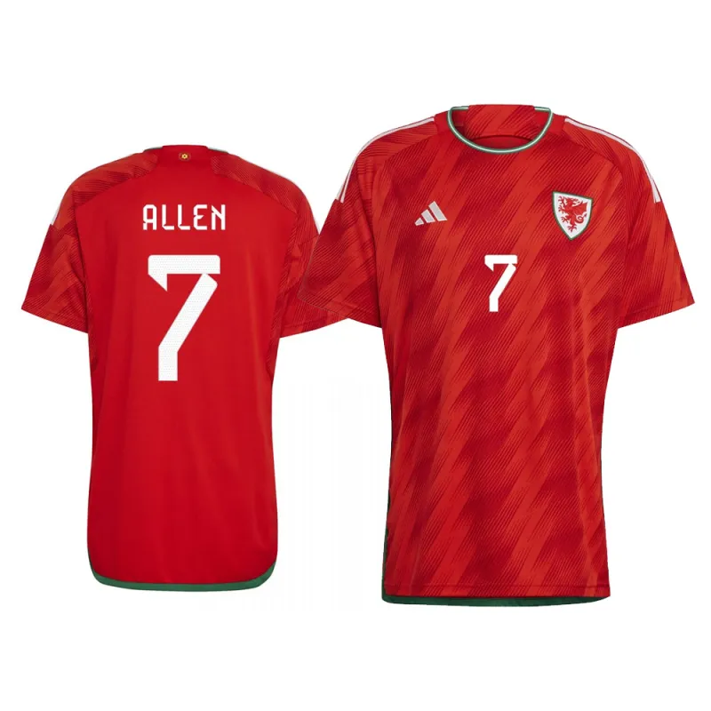 Joe Allen Wales 7 FIFA World Cup Jersey sold by Jersey House