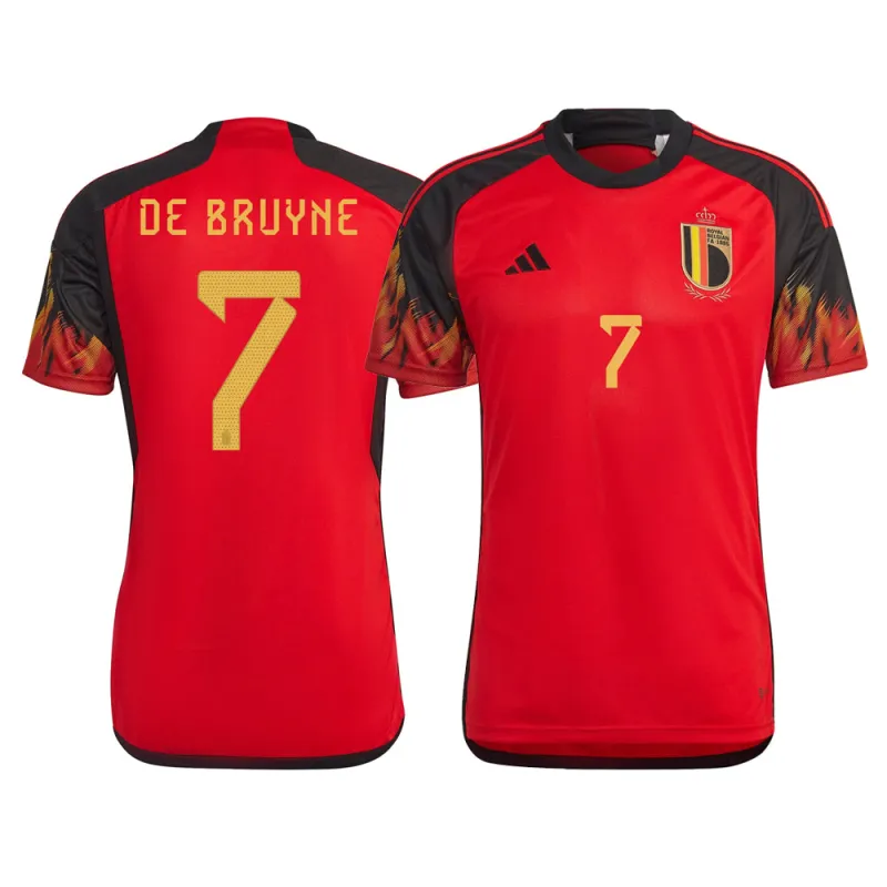 Kevin De Bruyne Belgium 7 FIFA World Cup Jersey sold by Jersey House