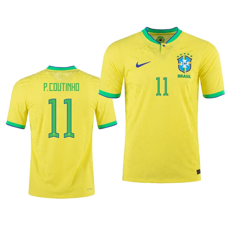 Phillipe Coutinho Brazil 11 FIFA World Cup Jersey sold by Jersey House