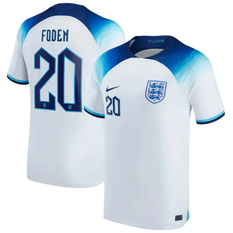 Phil Foden England 20 FIFA World Cup Jersey sold by Jersey House