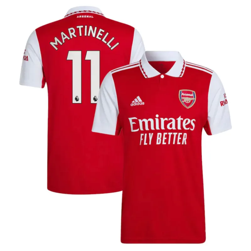 Gabriel Martinelli Arsenal 11 Jersey made by Jersey House