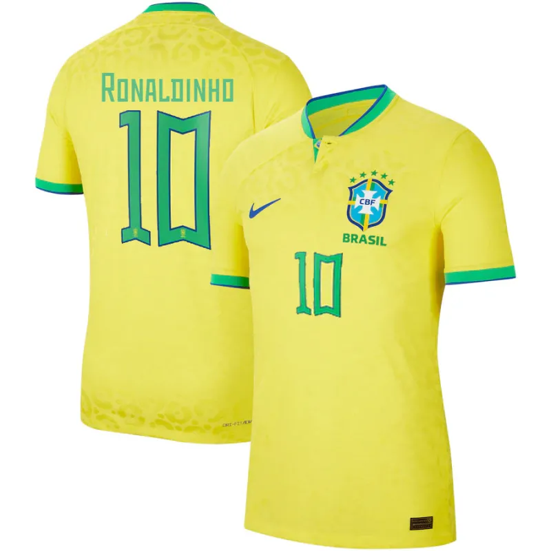 Ronaldinho Brazil 10 Jersey sold by Jersey House