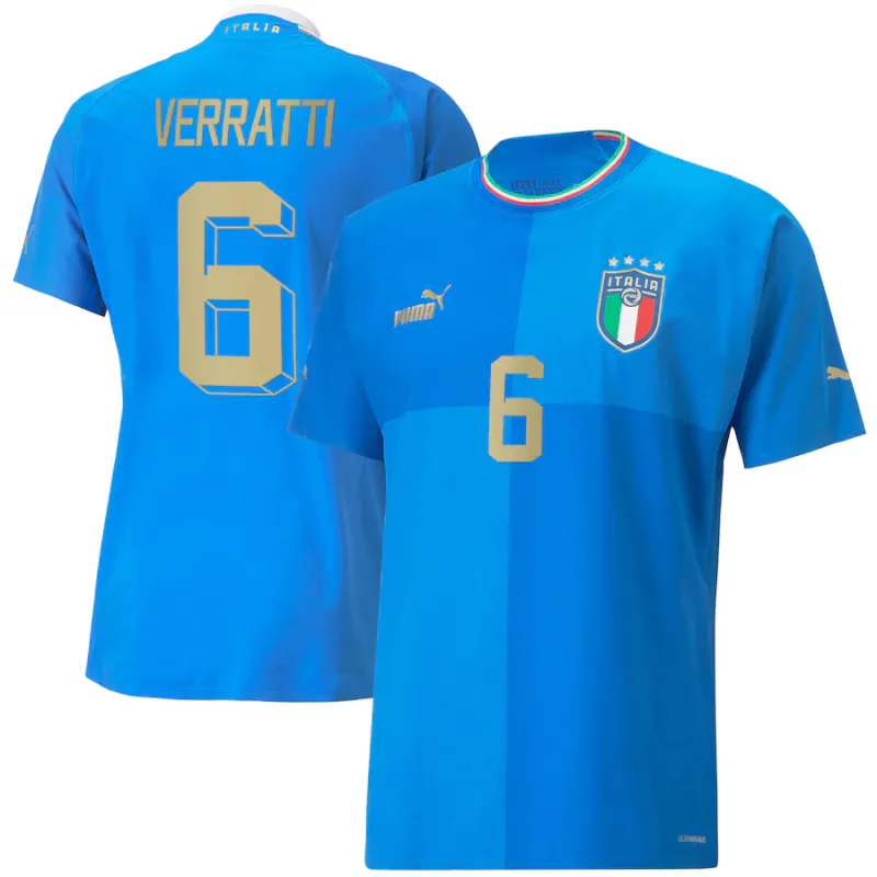 Marco Verratti Italy Soccer 6 Jersey sold by Jersey House
