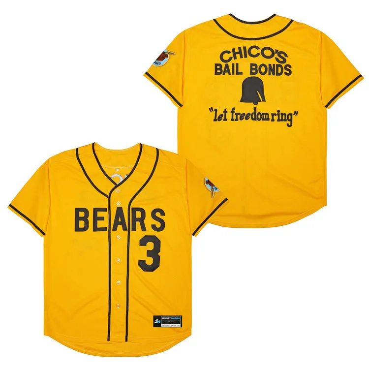 Chico's Bail Bonds Bad News Bears Baseball Jersey sold by Jersey House product image thumbnail 3