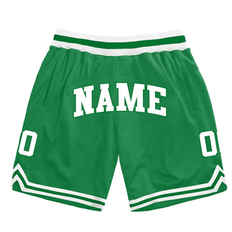Green-White Custom Basketball Shorts sold by Jersey House
