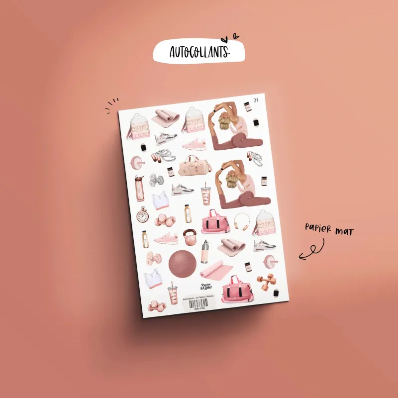 Autocollant 31 Pilates sold by Boutique Elena