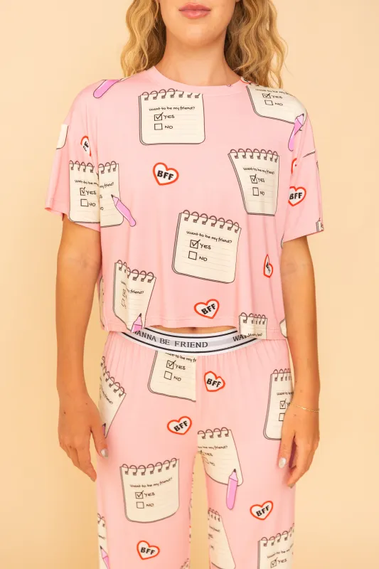 Haut Pyjama Wanna Be Friend sold by Boutique Elena