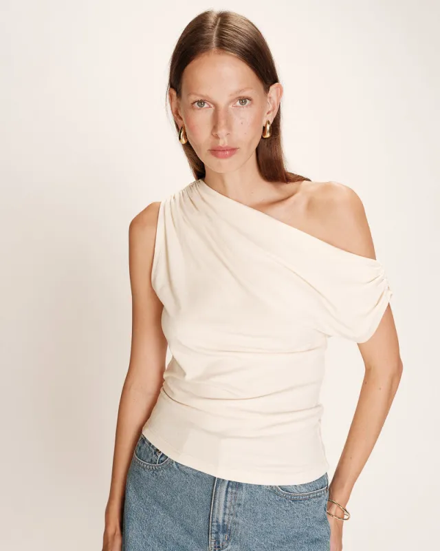 Top Rotonde Ecru made by Boutique Elena