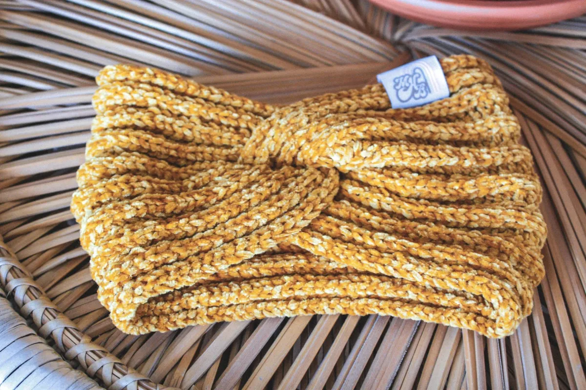 Bandeau Extérieur Jaune Moutarde sold by Boutique Elena