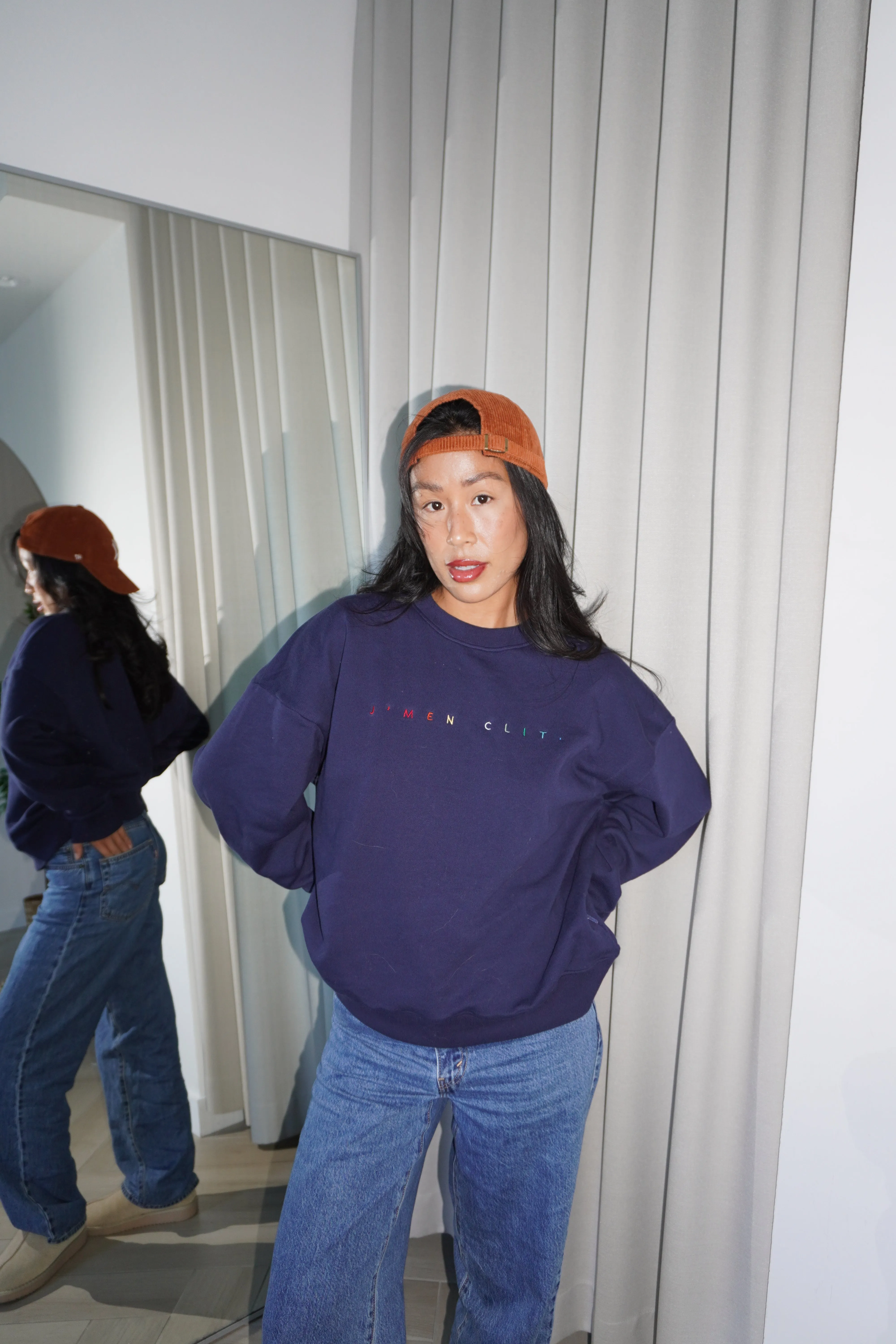 Crewneck J'men Clit Brodé Navy sold by Boutique Elena product image thumbnail 2