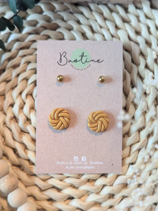 Duo Minimaliste Doré sold by Boutique Elena