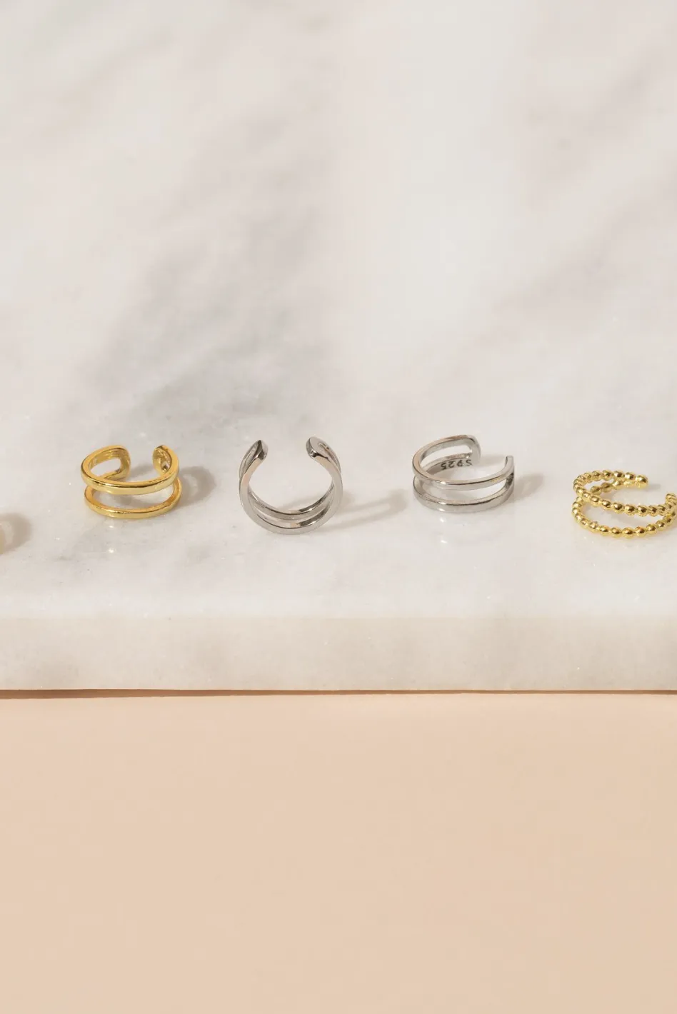 Ear Cuffs Albie Argent sold by Boutique Elena