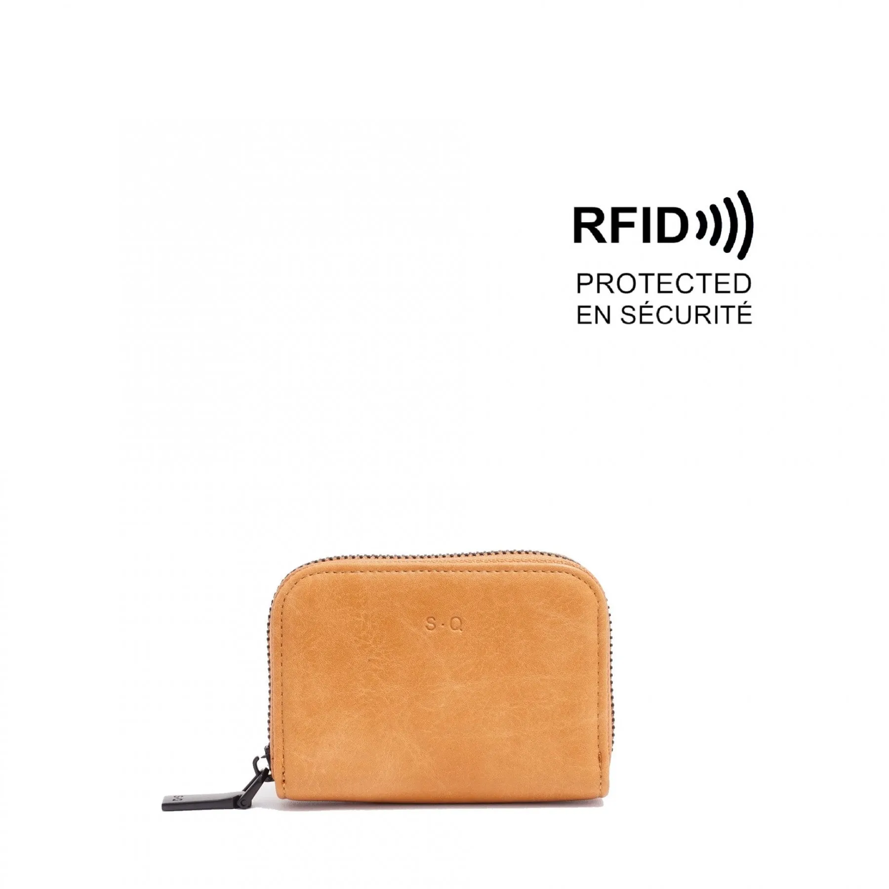 Porte Carte Iva Saddle Tan sold by Boutique Elena