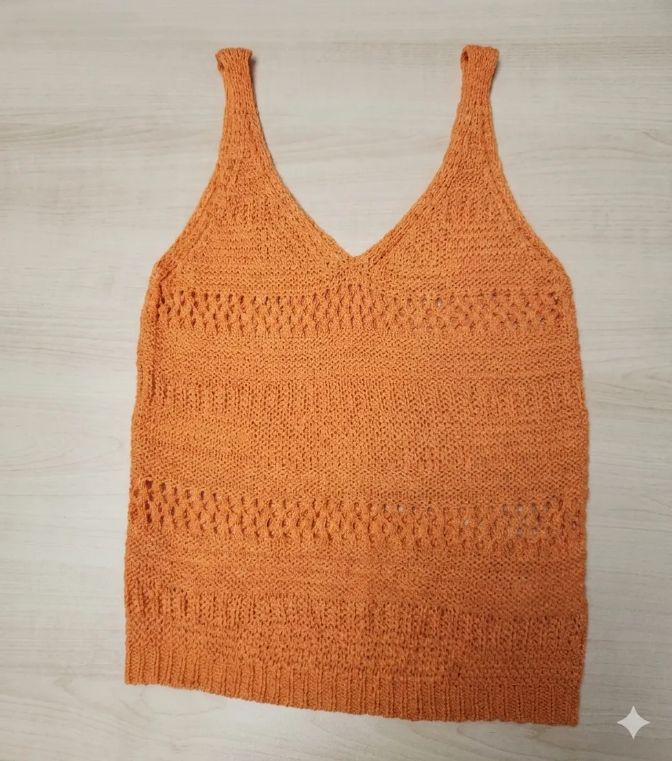 Débardeur En Tricot Open Skies Orange sold by Boutique Elena