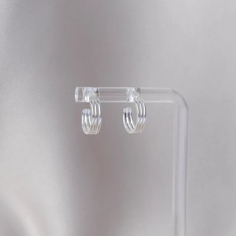 Boucles D'oreilles Les Absolues Argent made by Boutique Elena