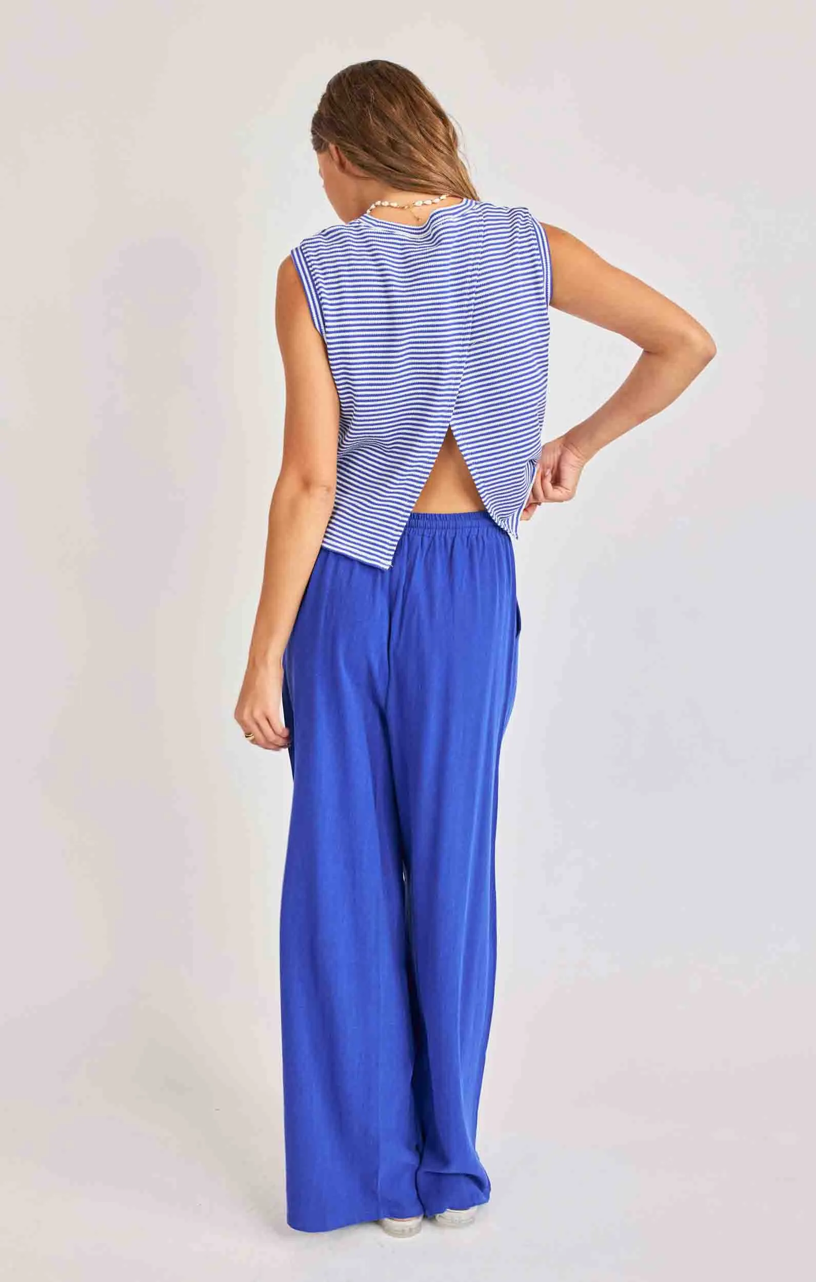 Camisole Palma Blue White sold by Boutique Elena product image thumbnail 3