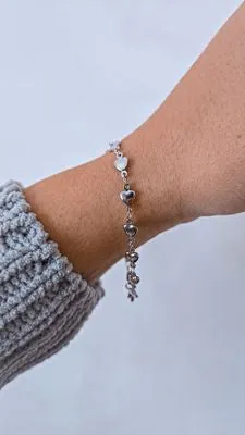 Bracelet Adulte À Coeur Lié Argent sold by Boutique Elena product image thumbnail 2