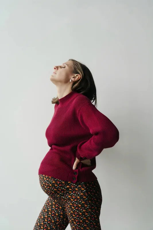 Pull Emilie Bordeaux made by Boutique Elena