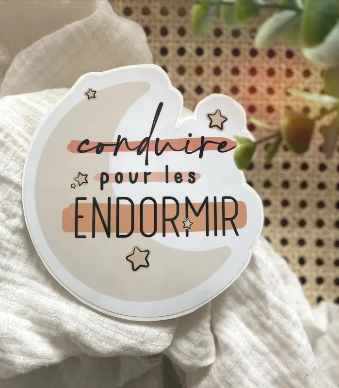 Autocollant Voiture « Conduire Pour Les Endormir » made by Boutique Elena