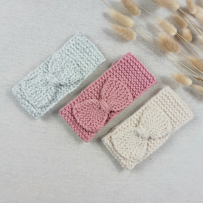 Bandeau Avec Boucle Beige Moustaché made by Boutique Elena