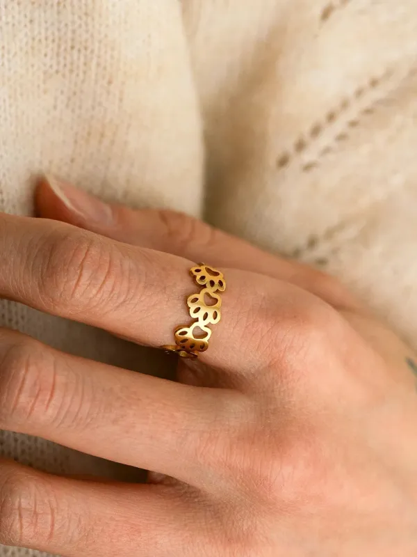 Bague Paws Doré made by Boutique Elena