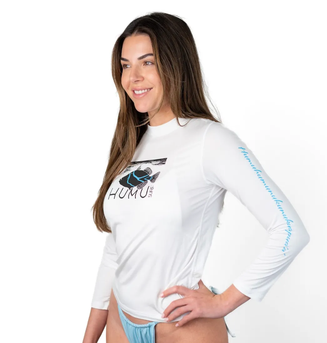 Women's Woody Long Sleeve Performance Sunshirt sold by Humu Surf