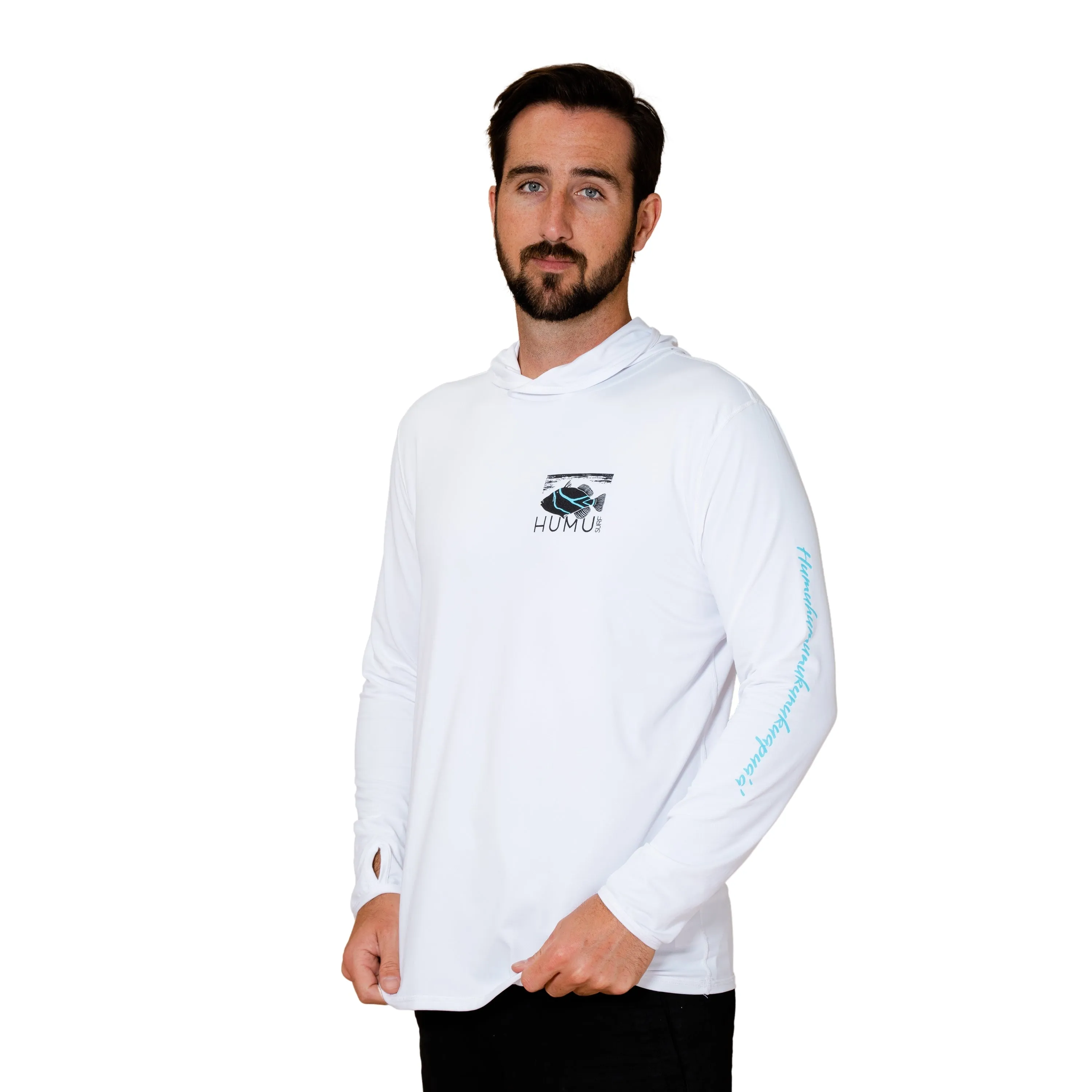 Men's Woody Long Sleeve Performance Hoody sold by Humu Surf