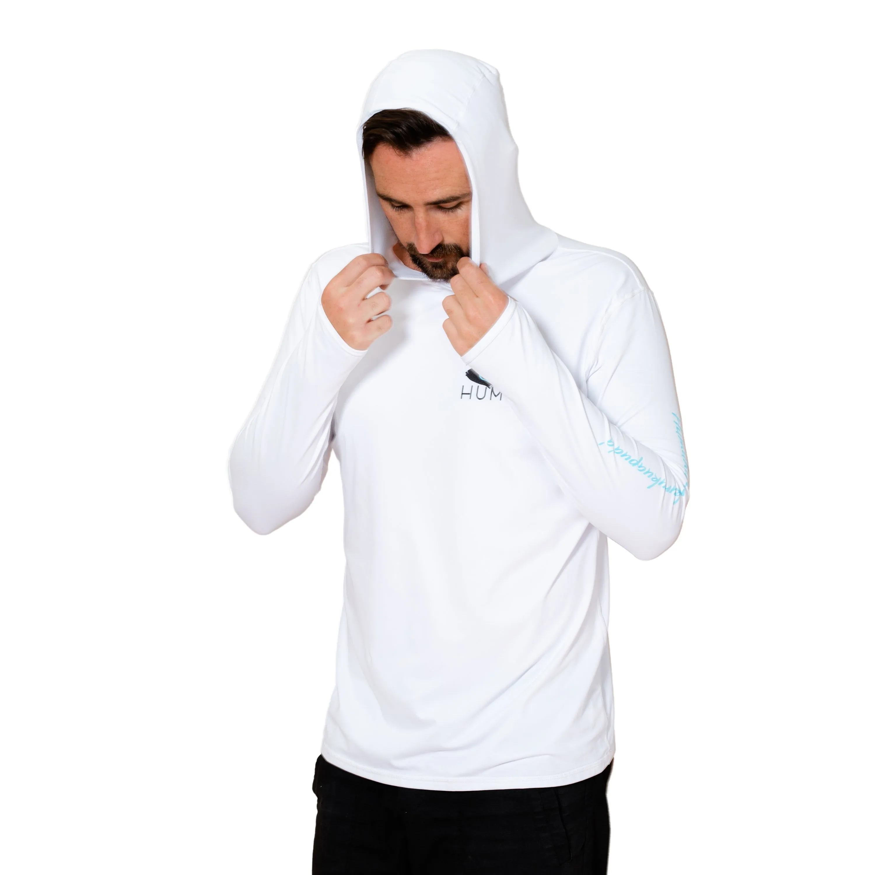 Men's Woody Long Sleeve Performance Hoody sold by Humu Surf product image thumbnail 2