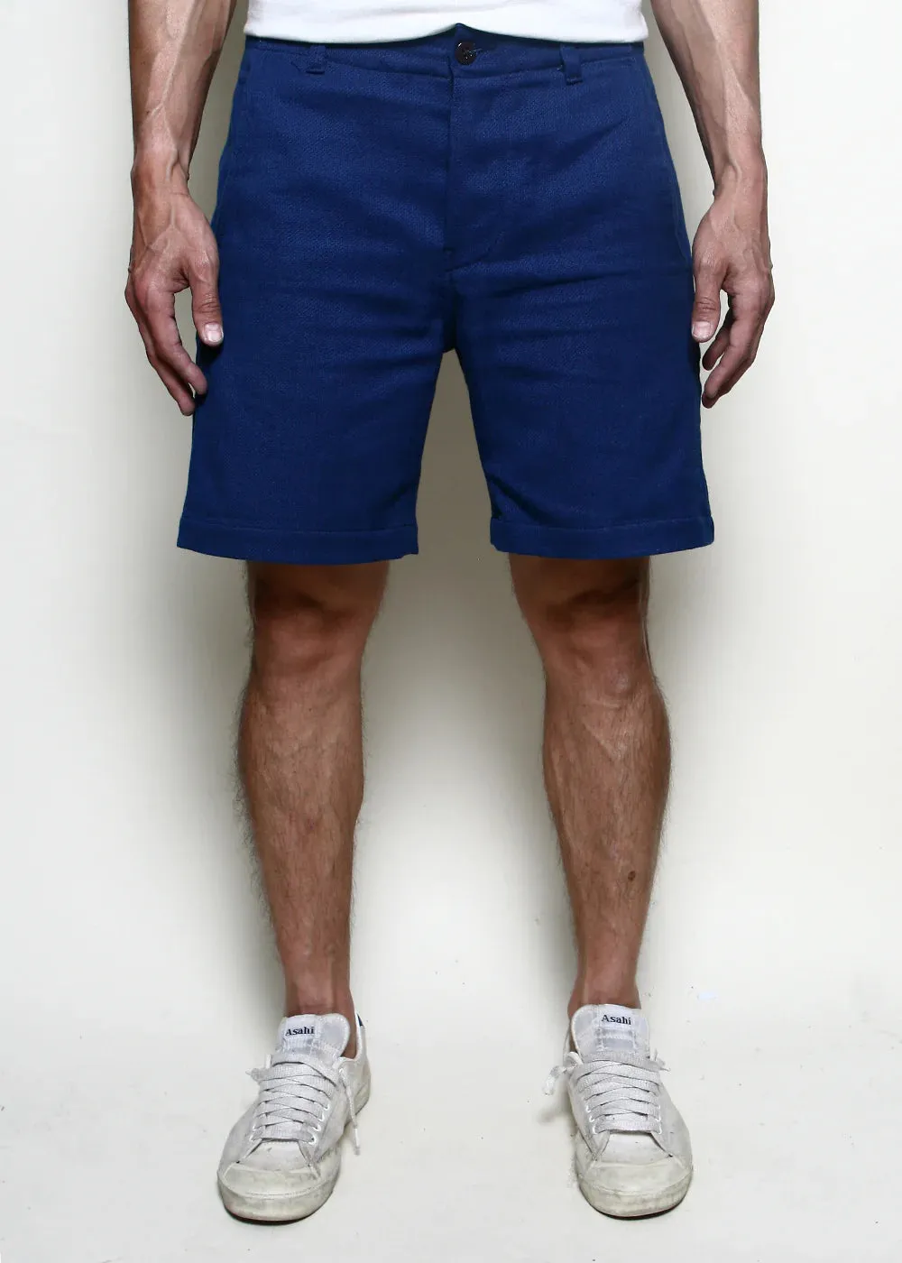 Rogue Territory Infantry Shorts - Indigo Selvedge Contrast sold by Berkeley Supply