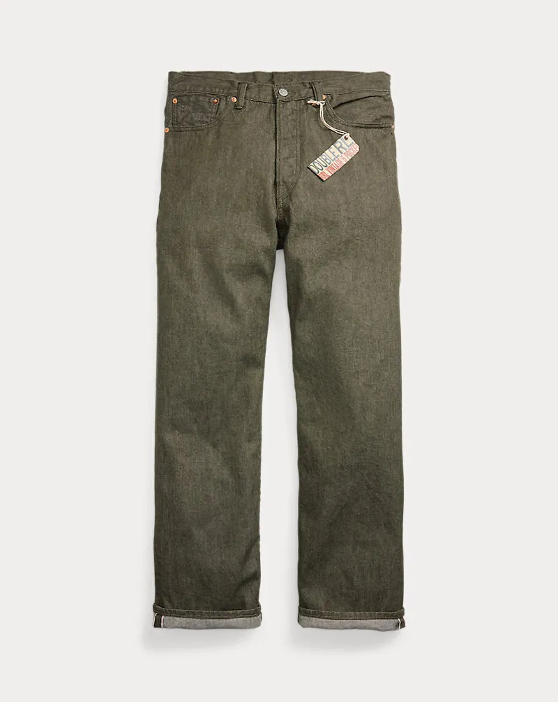 RRL Vintage 5-Pocket - Olive Selvedge Jean sold by Berkeley Supply