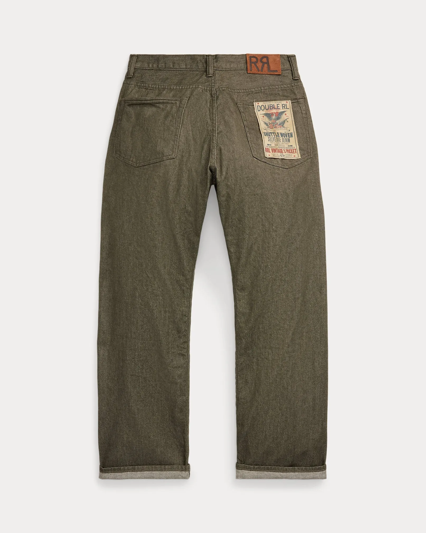 RRL Vintage 5-Pocket - Olive Selvedge Jean sold by Berkeley Supply product image thumbnail 2
