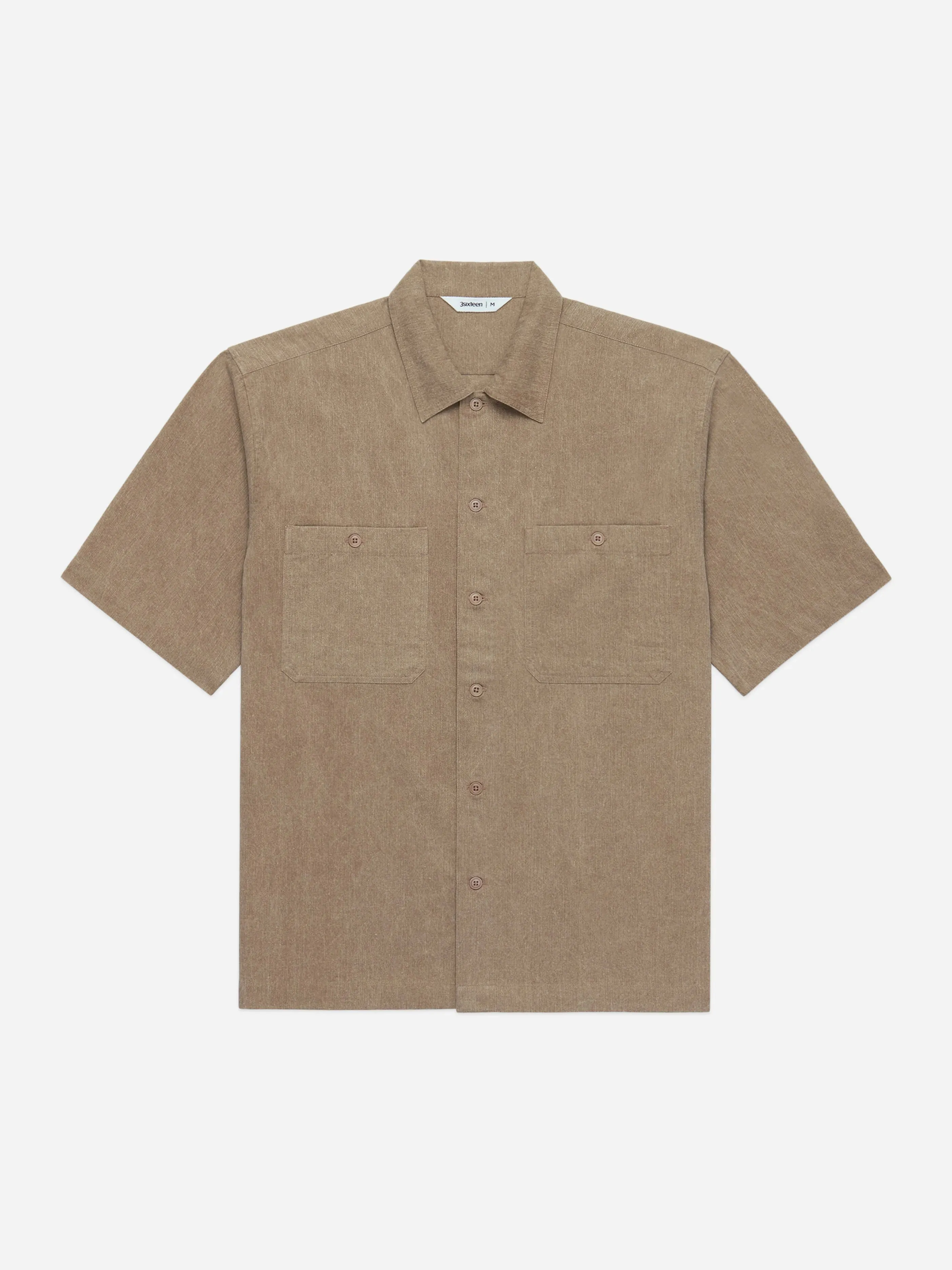 3sixteen Short Sleeve Workshirt - Brown Pigment Dye sold by Berkeley Supply product image thumbnail 2
