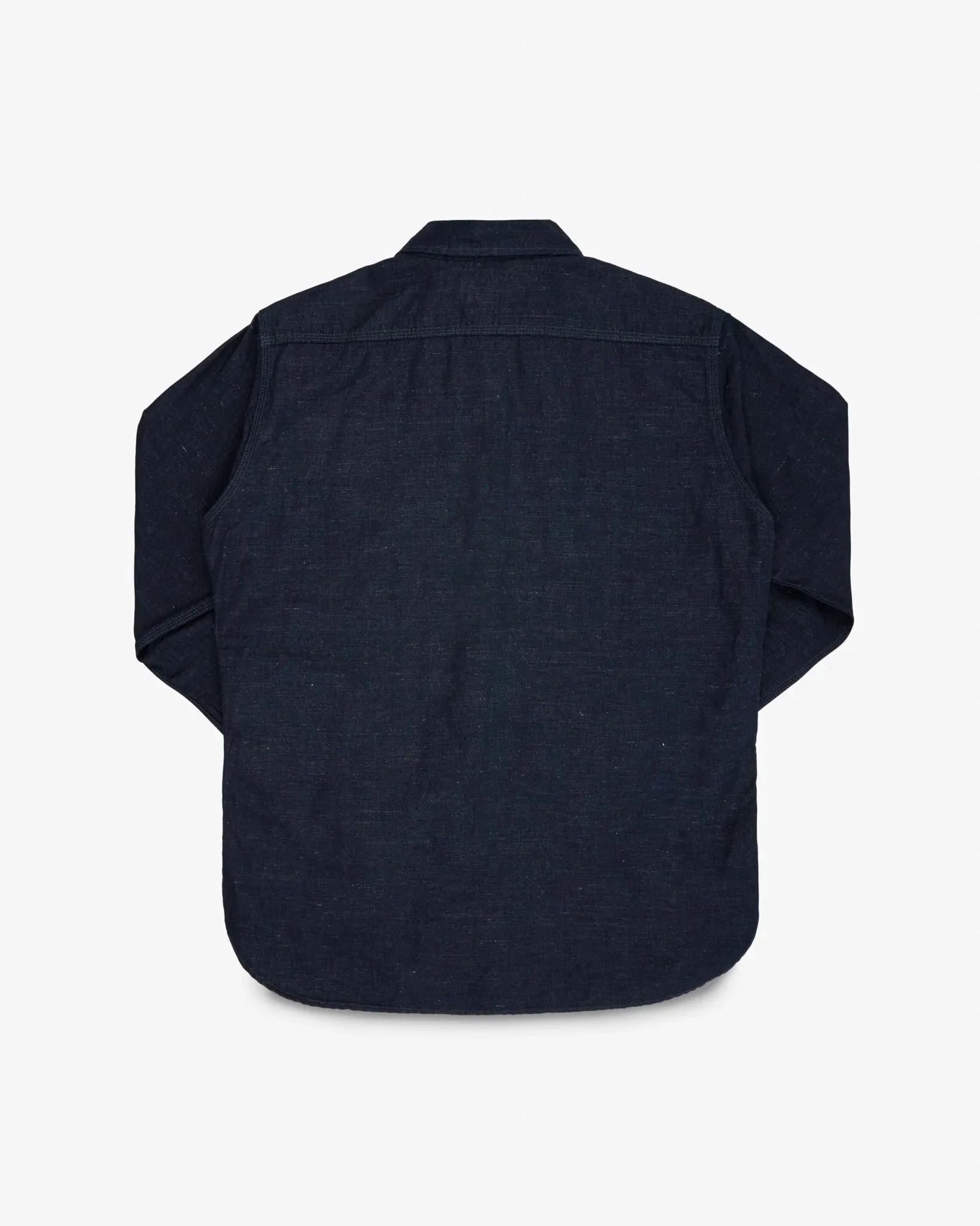 Iron Heart 7oz Cotton Linen Chambray Work Shirt - Indigo sold by Berkeley Supply product image thumbnail 3