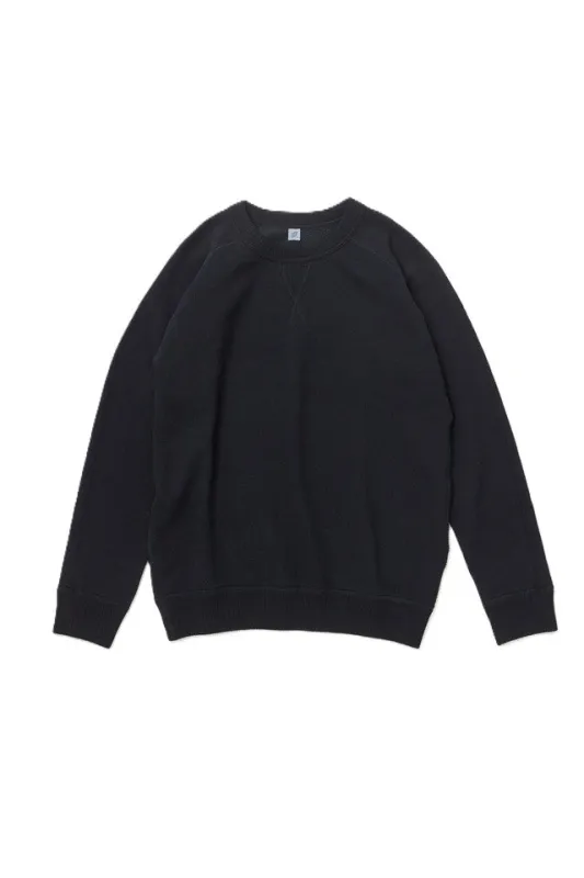 Pure Blue Japan Yarn Dyed Sweatshirt - Indigo + Black [5409-IDBK] made by Pure Blue Japan