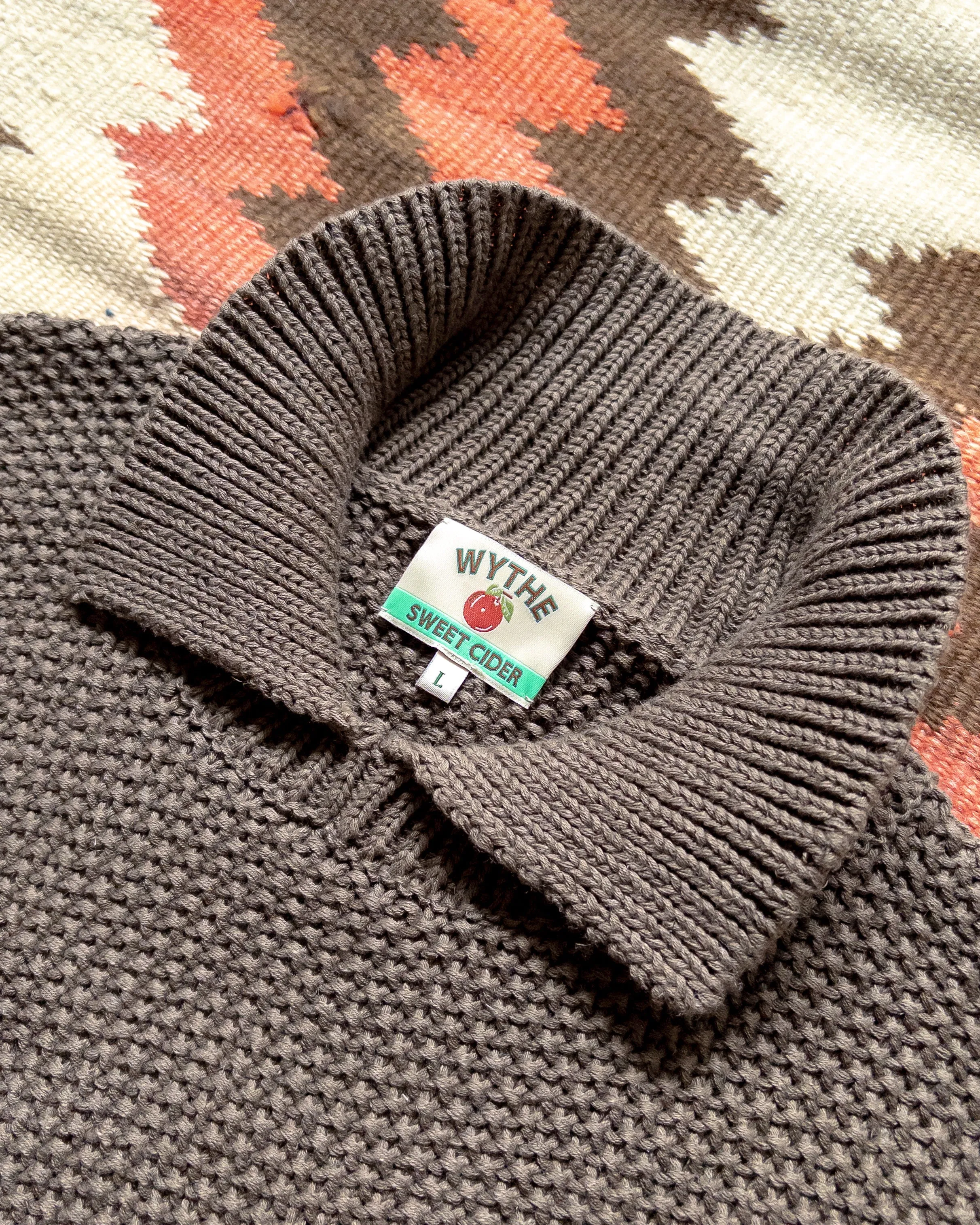 Wythe Moss Stitch Collared Sweater - Dusty Olive sold by Berkeley Supply product image thumbnail 3